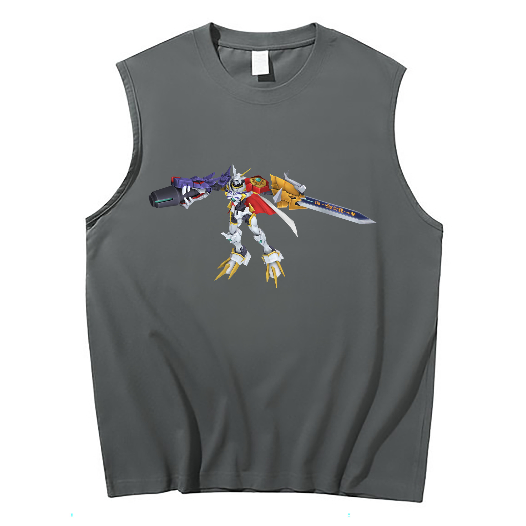 （画像用） Digimon デジタルモンスター/デジモン コットン100％タンクトップ（フロントプリント）